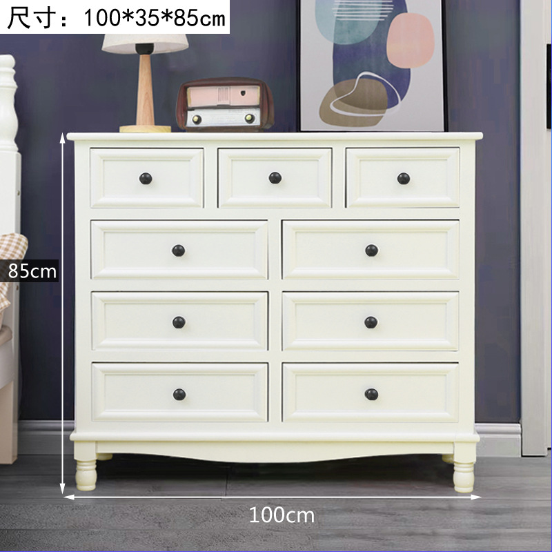 Fábrica directa de cinco cubículos de madera sólida gabinete de almacenamiento sala de estar dormitorio cabecera de cama retrógrado pequeño gabinete borde del estante image 22
