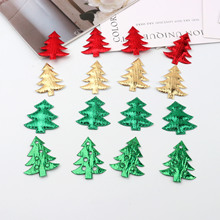 跨境圣诞绿叶金银布圣诞节装饰用品 配件布置圣诞工艺品礼品装饰