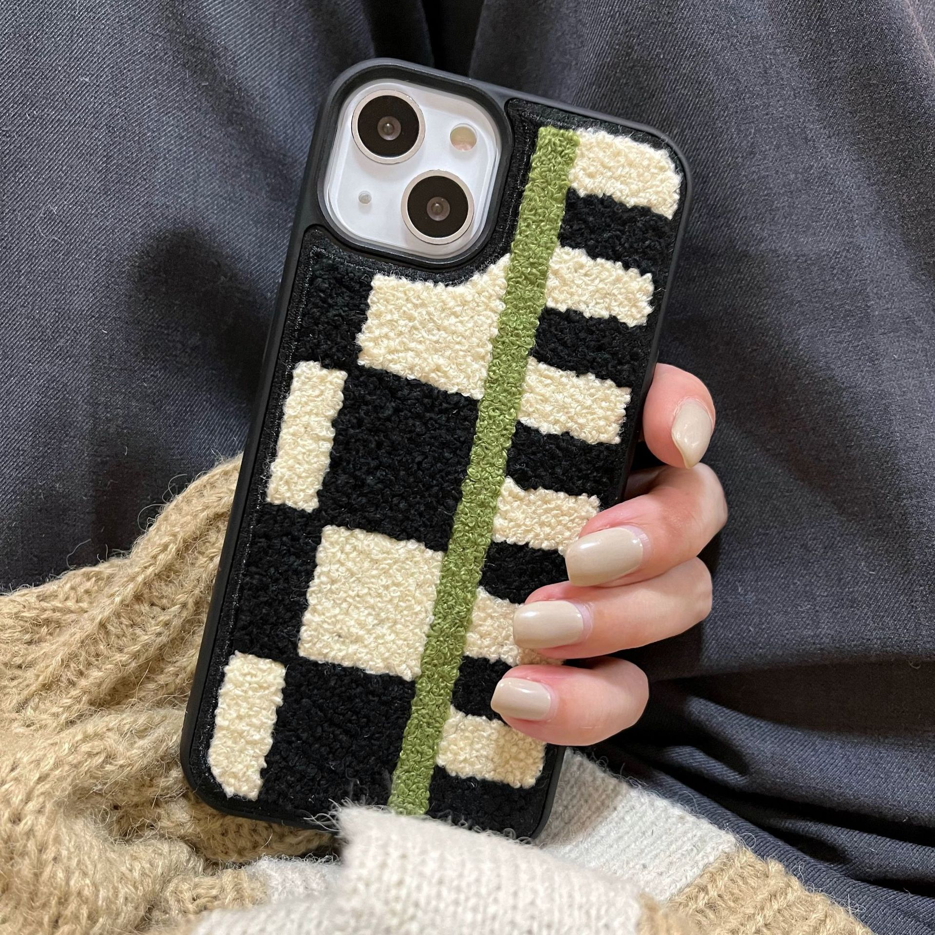 Cute Vintage Style Checkered   Phone Cases display picture 2