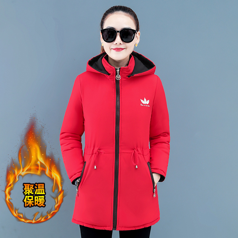 抖音代发双面穿羽绒棉衣女中长款冬季外套加厚两面穿棉服高档棉袄