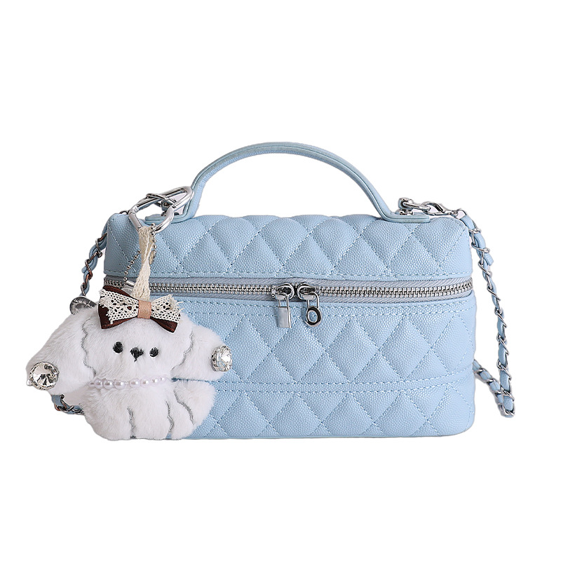 Bolso de mano de alta sensación 2026 nueva moda cadena de diamante bolso de mujer nicho bolso de lujo ligero image 10