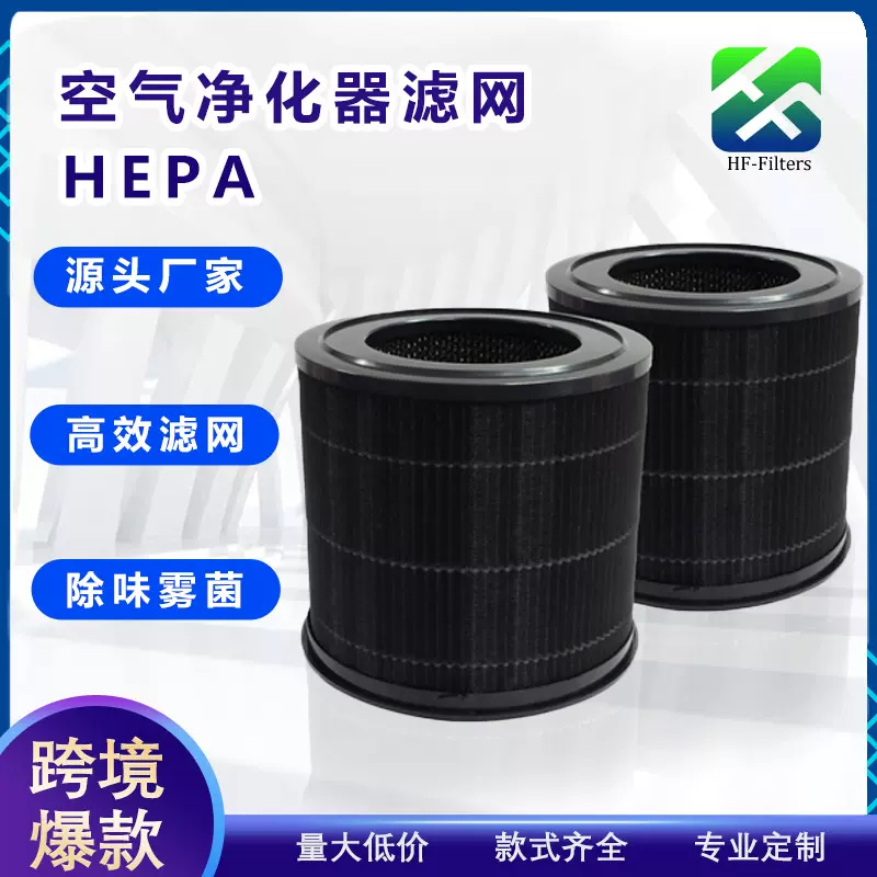 跨境适配Smartmi Mi P1空气净化器过滤网 Hepa H13除尘活性炭滤芯
