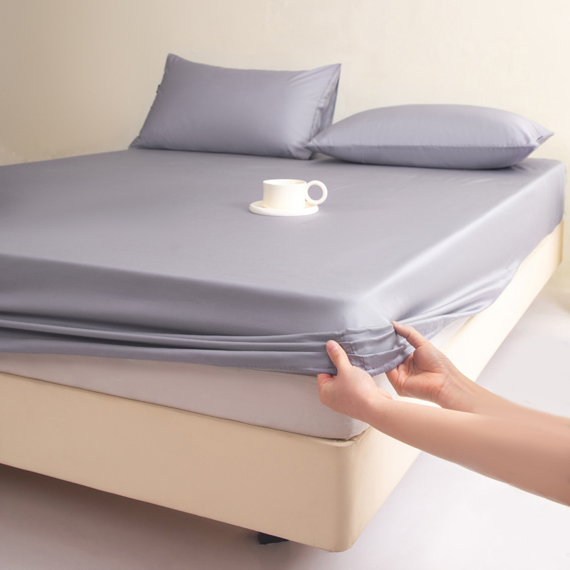 Una categoría 100 Lycell Lisi Sombrilla de cama Cubierta de colchón de una pieza Cubierta de cama de seda de hielo Juego de tres piezas 2025 Nuevo