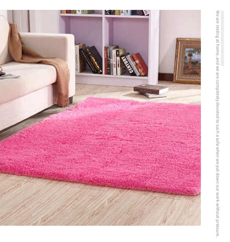 丝毛地毯,客厅地毯,卧室地毯,床边垫,沙发垫,纯色地垫,毛毛地毯,地垫定制