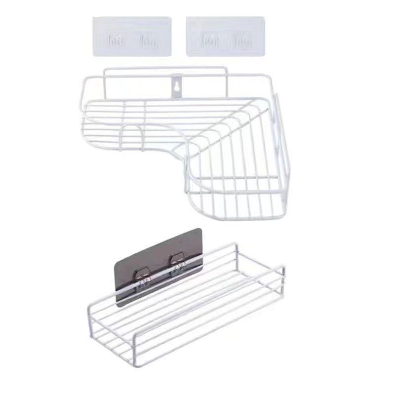 Organizador de pared para baño/inodoro sin perforación, trípode de pared, estante de almacenamiento, buen producto para alquiler
