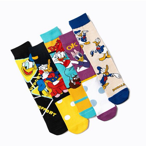 Female Four Seasons Anime Tang Mouse Male Cotton Rice Old Duck Popular Trend Socks Male Socks Ins Socks