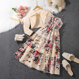 hot Girls Fashion 2-Piece Set | Long Sleeve Shirt with Dress