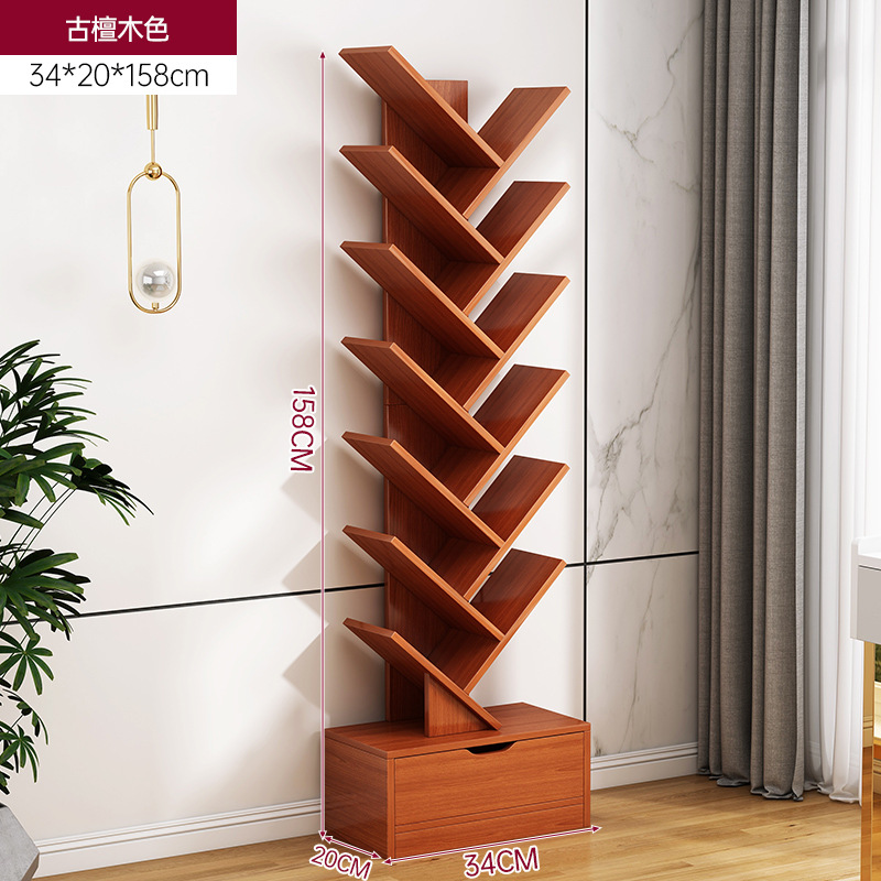 Estante pequeño en forma de árbol simple estante de almacenamiento estante
