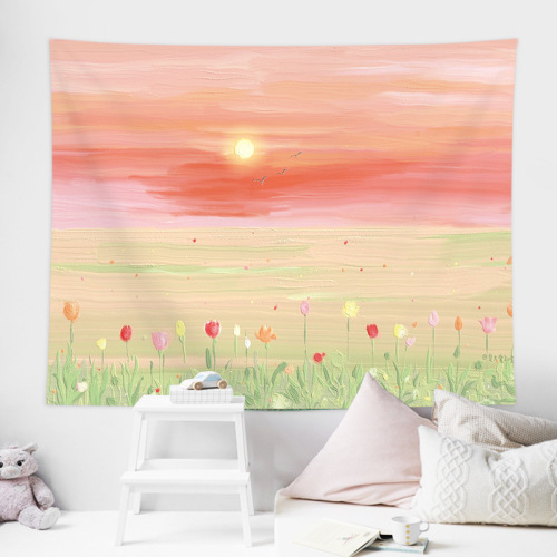 Background cloth ins style hanging cloth cute live broadcast photography photo bedroom wall cloth decoration girl's room layout tapestry
