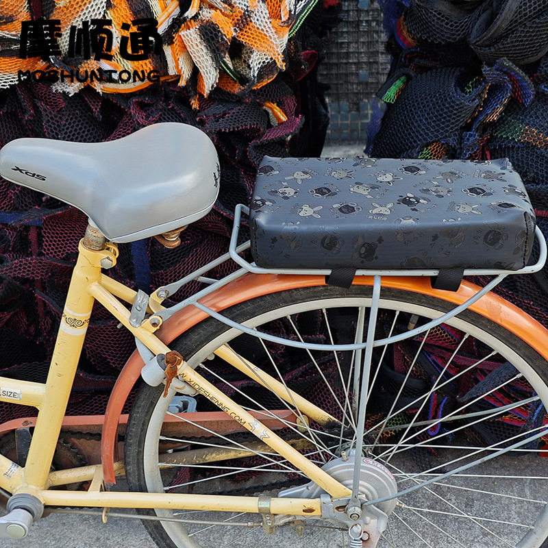 Electric Bicycle Rear Seat Increased Cushion Rear Cushion Electric Bicycle Rear Seat Thickened Sedentary Memory Cushion Sunscreen Mat