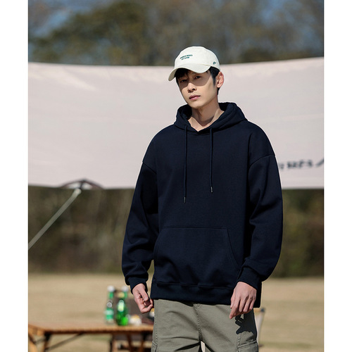 Autumn and Winter New Men's Sport Coat Casual Open Sweatshirt Stand Collar Top Casual Jacket Men's Clothing
