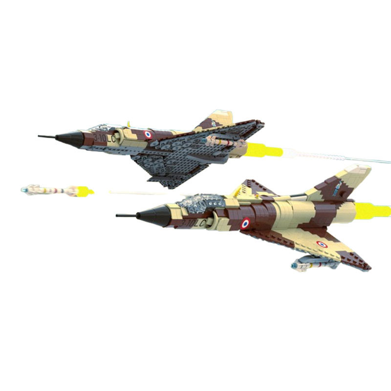 Fighter Jet Building Block Model Educational Assembly Toy Set_voghion.com