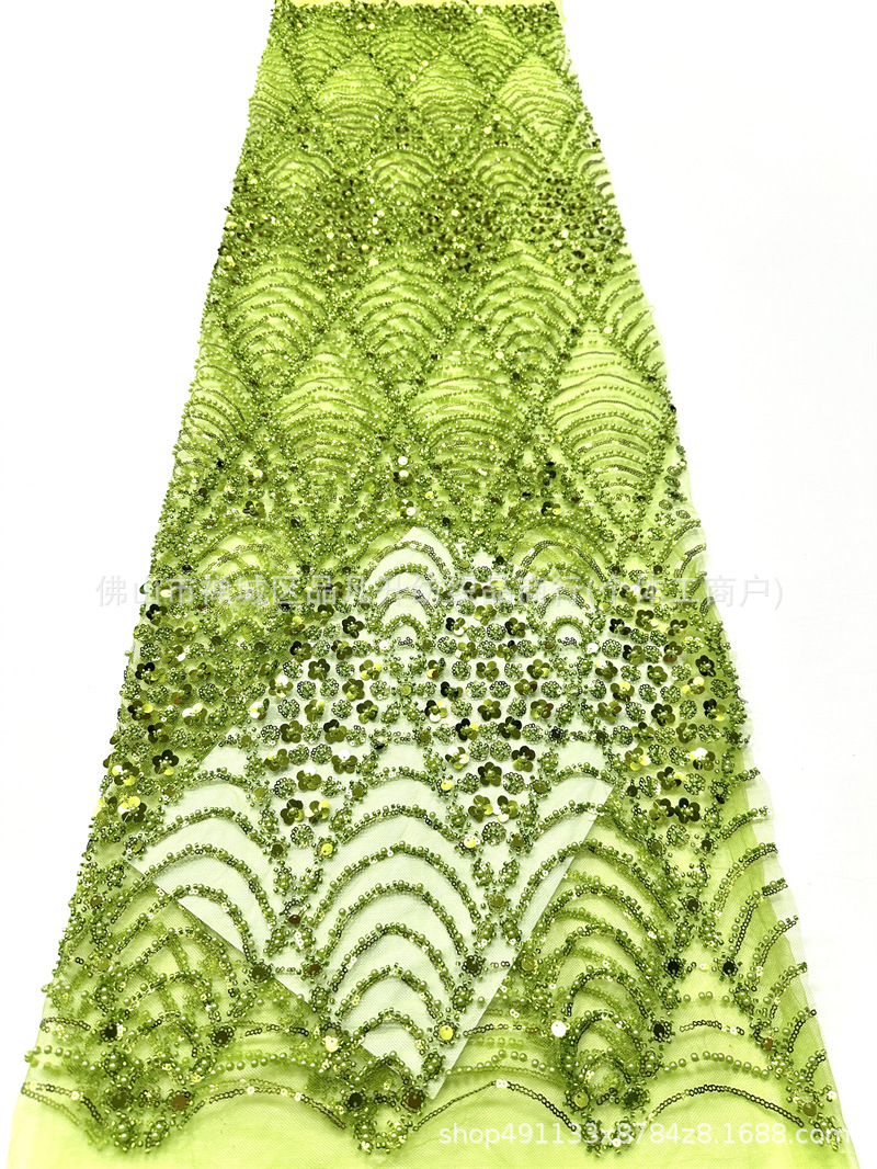 Fabricante de ropa de boda retro ligera de lujo accesorios de vestido al por mayor lotes transfronterizos tela de bordado rápido