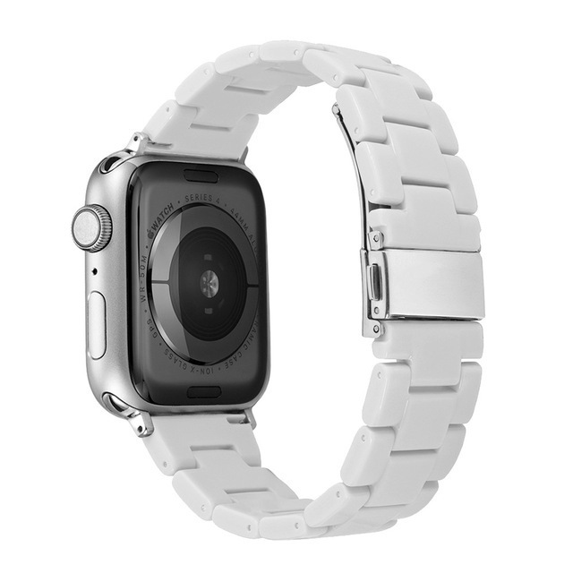 Aplicable a Huawei Samsung tres correa de reloj de plástico arco iris sólido correa de reloj de plástico Apple iwatch