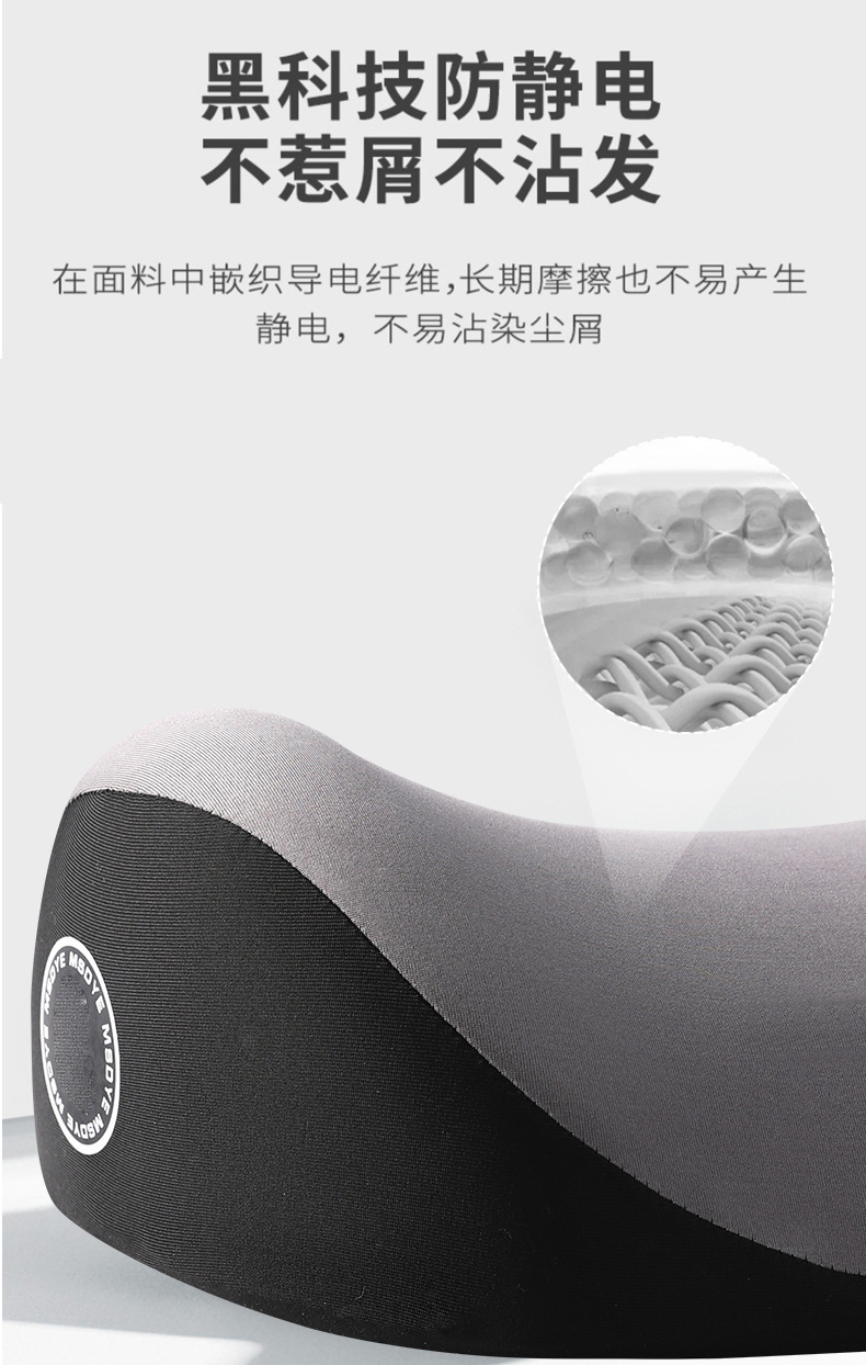 Car Headrest and Lumbar Support Memory Foam Pillow, Enlarged and Heightened, Neck Pillow, Shoulder Pillow, Car Support Pillow with Custom Logo