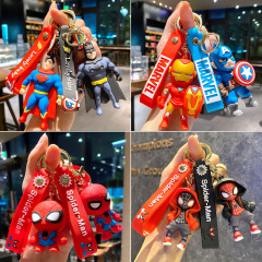 新商品の漫威のバットマンキーチェーンの自動車のストラップのアニメのスーパーマンのリュックサックのスパイダーマンのアベンジャーズのストラップ