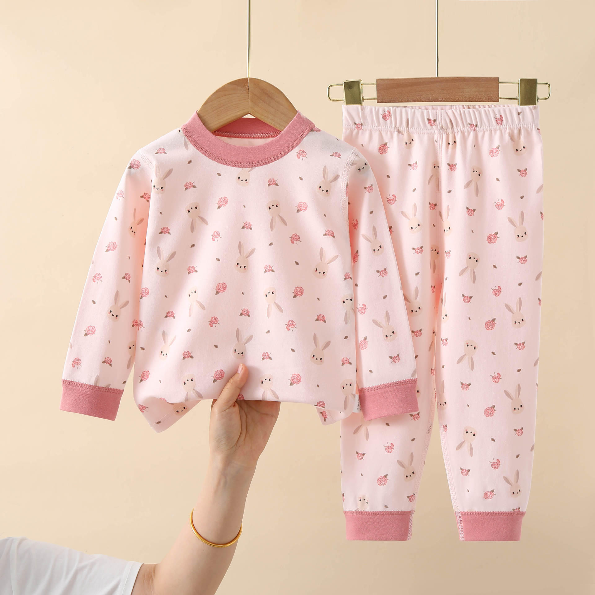 儿童A类纯棉内衣套装秋冬家居服睡衣男女童秋衣秋裤