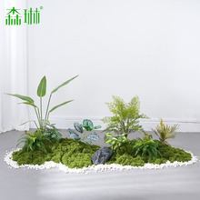 仿真绿植造景苔藓假植物装饰假花室内热带组合波斯橱窗景观草布置
