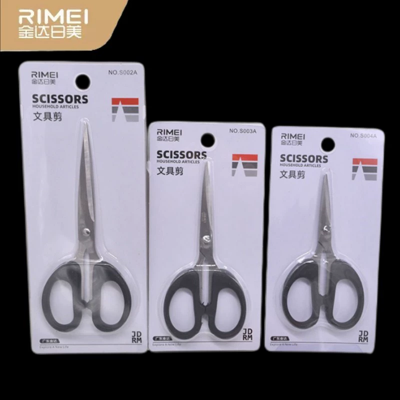 JINDA RIUS S003A Ножницы из нержавеющей стали с пластиковой ручкой Офисные ножницы Бытовые студенческие ножницы ручной работы Канцелярские ножницы