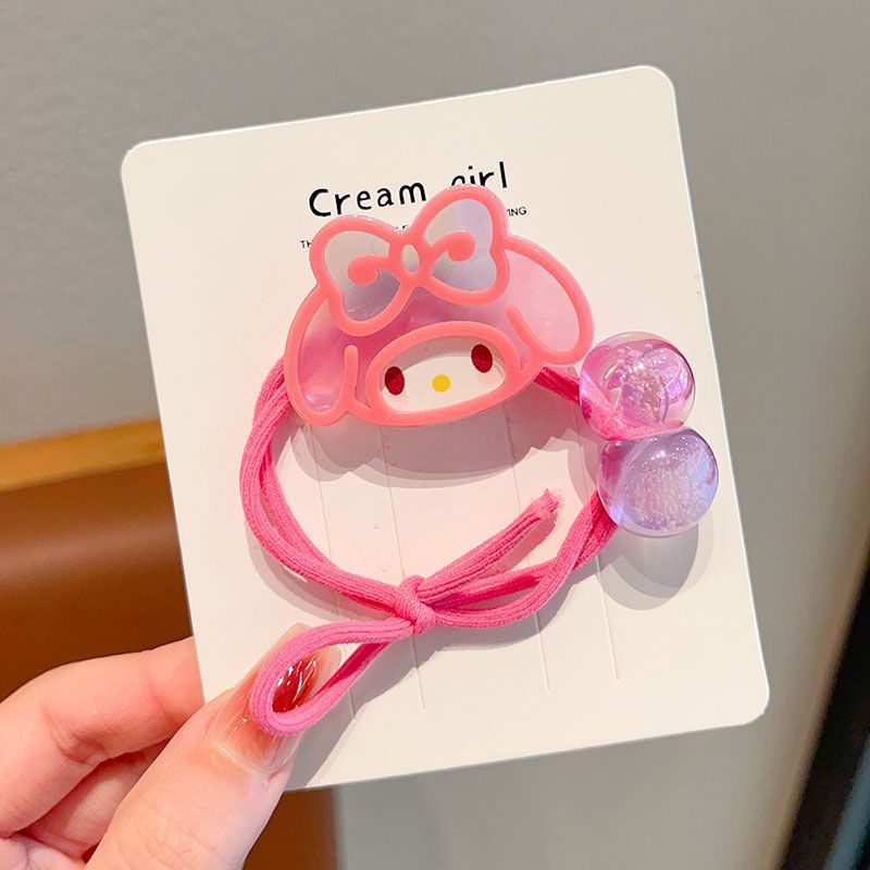 Niños cuero de cuero cuero cuero cabello bebé trenzado anillo de cabello de niña cuerda de cabeza de alta elasticidad cuerda de cabello de niña duradera