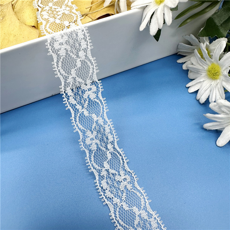 2cm热销饰品花边 韩版蕾丝花边蝴蝶结花边 玫瑰丝带 服装辅料花边