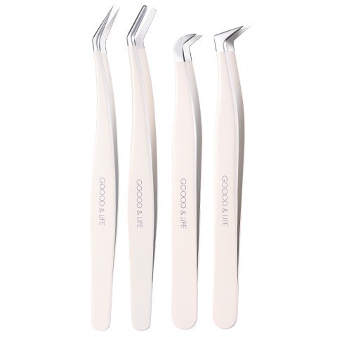 High-precision false eyelash tweezers, professional grafting tools, a complete set of tools, golden feather clips, dedicated to beginner eyelash artists