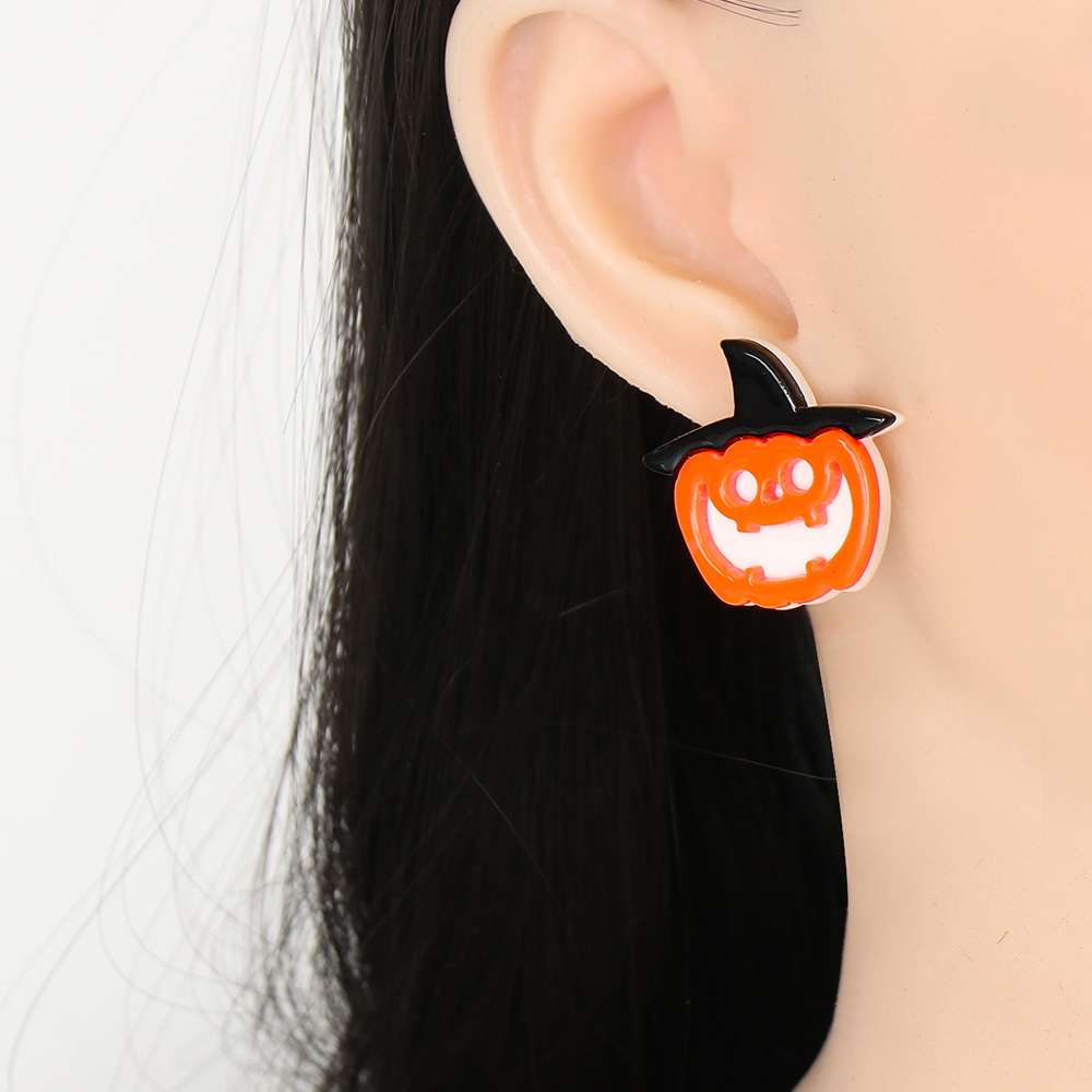 Halloween Geometric Resin Earrings Wholesale Jewelry Nihaojewelry display picture 39