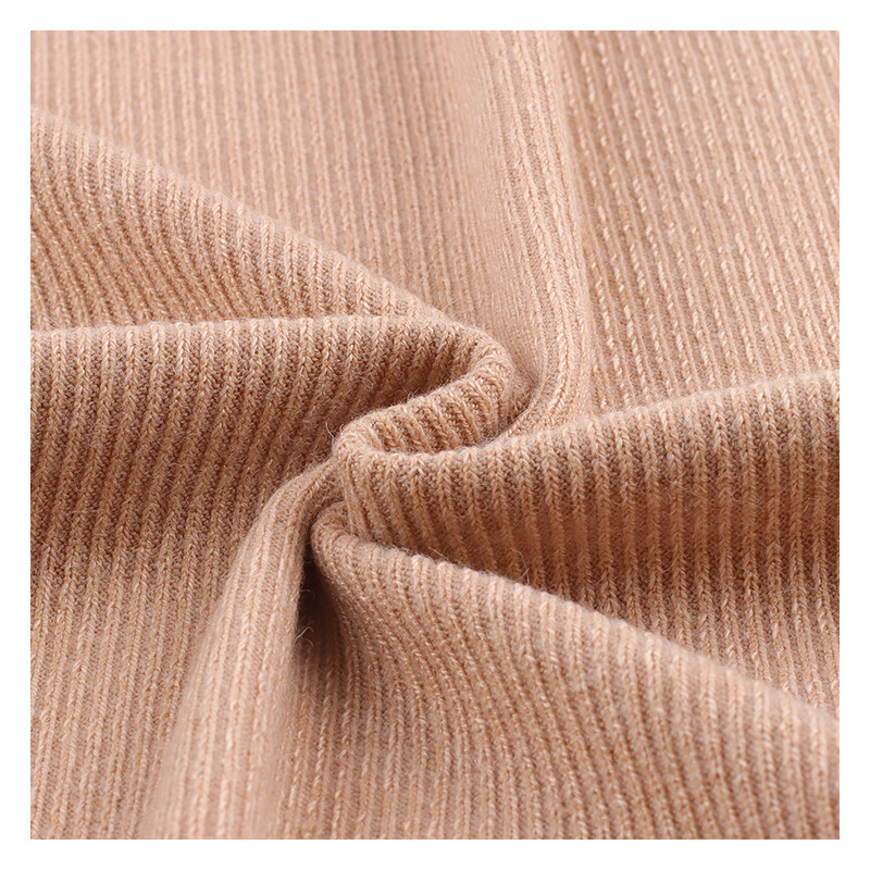 2*1 tela acanalada francesa 300g TR spandex anti-cachemir elástico moda mujer hilo de fondo tejido de punto
