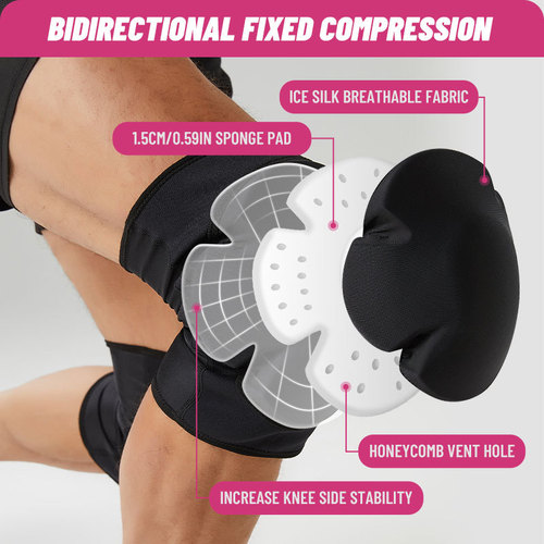 New plum blossom sponge kneepads increase protective area Sports kneepads dance kneeling drop resistance anti-collision leg protectors