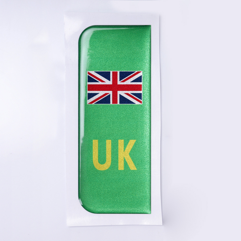 UK UK matrículas de automóviles pegatinas para conducir en Europa de calidad vinilo pegatinas 3D estereoscópicas UK pegatinas de automóviles image 12