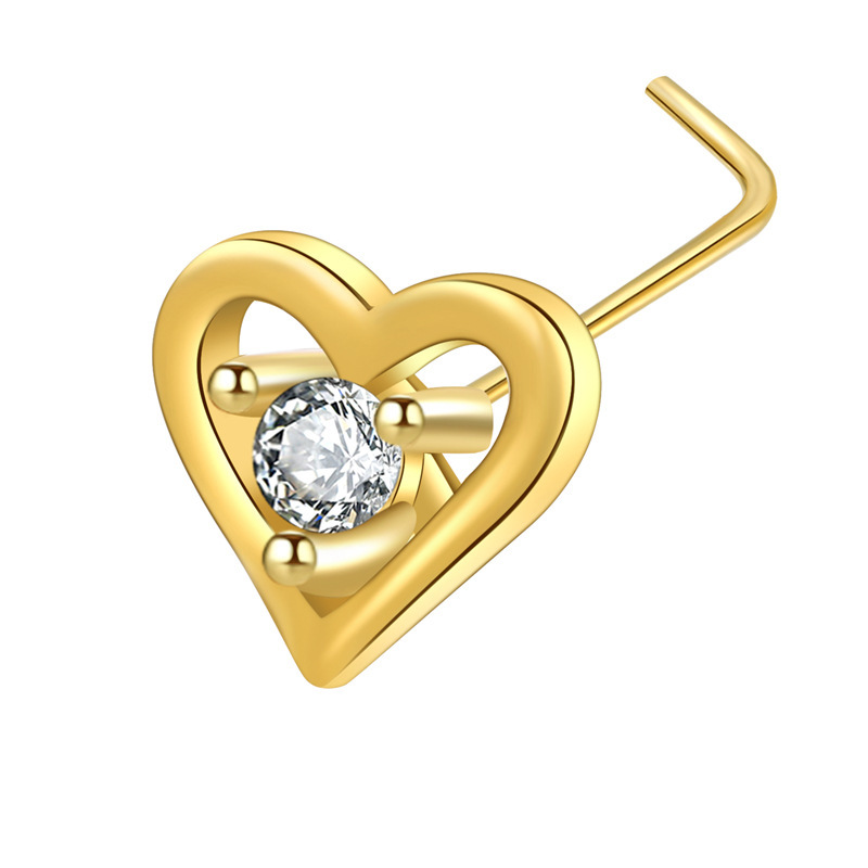 Piercing naso cuore con zircone e occhio di demone_voghion.com