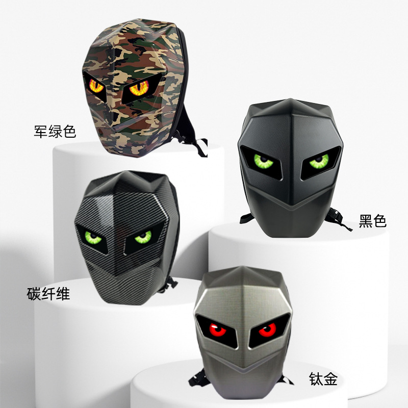 나이트 오토바이 LED 배낭 쓰기 린 쿨 블루투스 DIY 오토바이 타고 전체 헬멧 스포츠 방수