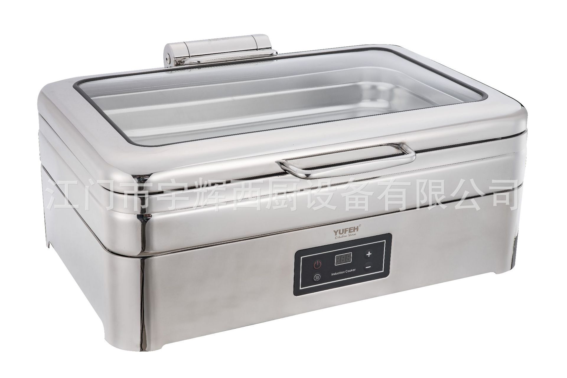 YUFEH长方型阻尼缓冲式钢盖高级电餐炉
