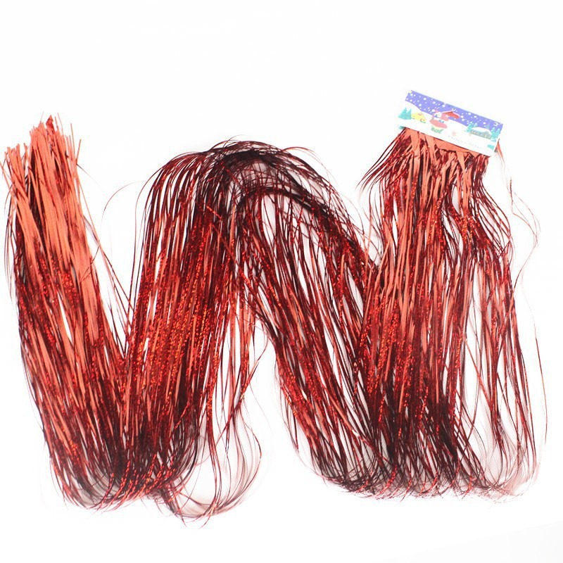15Cm*1M Laser Rain Silk Flower Birthday Party Decoration Props Small Filament Tassel Rain Silk Curtain Color Strips