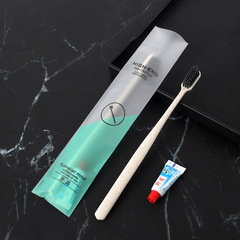 Factory Wholesale Hotel Guesthouse Homestay Disposable Toothbrush Comb Shower Cap Bath Set Soft Film Toothcare Customization