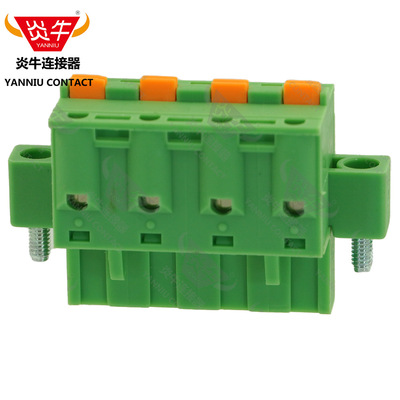 7.5mm炎牛凤凰弹簧插拔式PCB接线端子排KF2EDGKDM/GFKC 2,5 STF