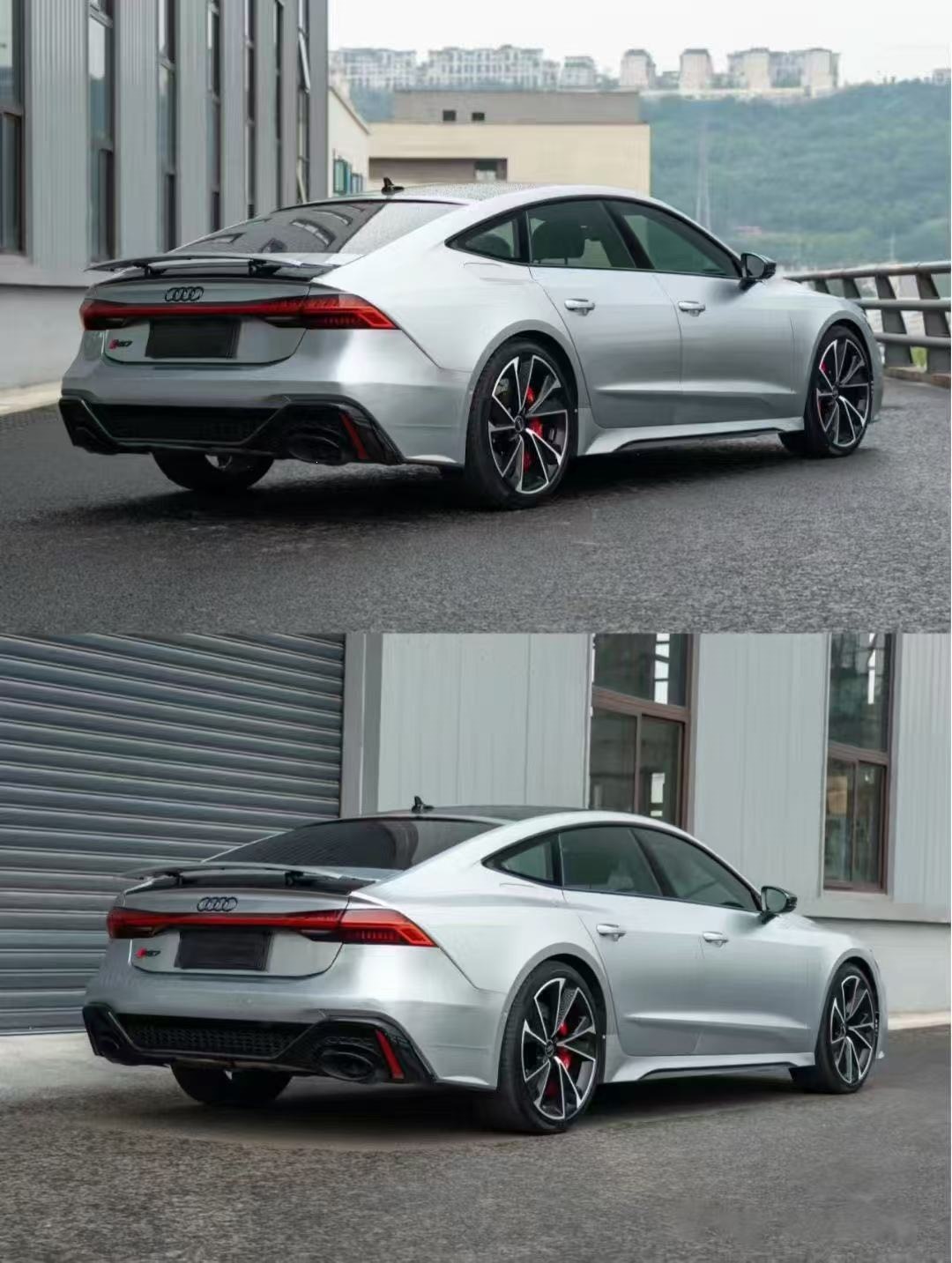 Suitable for Audi A7 C8 Upgrade to Rs7 Body Kit, Including Front and Rear Bumpers, Car Modification Body Kit
