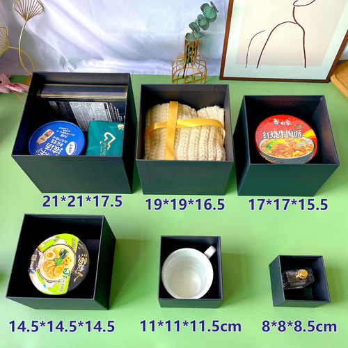 Gift box wholesale empty box sky cover black bow gift box large size gift box for gifting packaging box
