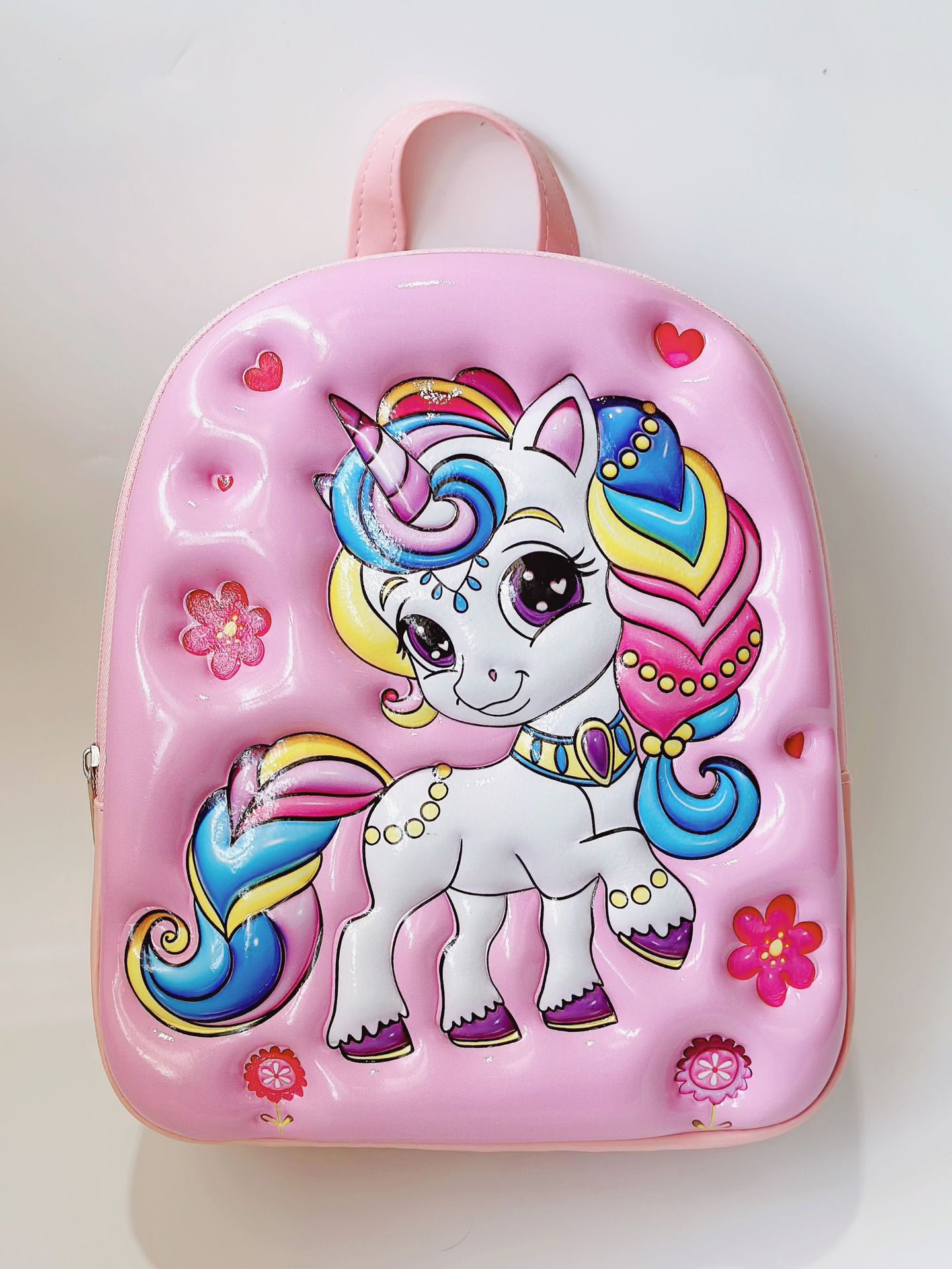 Ins新作アニメ3d立体子供リュックサックファッション幼稚園カバンEVAユニコーン卵殻カバン