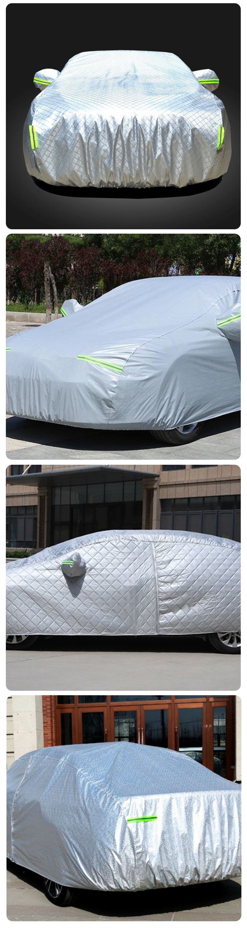 Cross-Border Wholesale Car Cover, Full Cover, Thickened, Sun-Proof and Rain-Proof, Car Sunshade, Universal for All Seasons, Car Cover