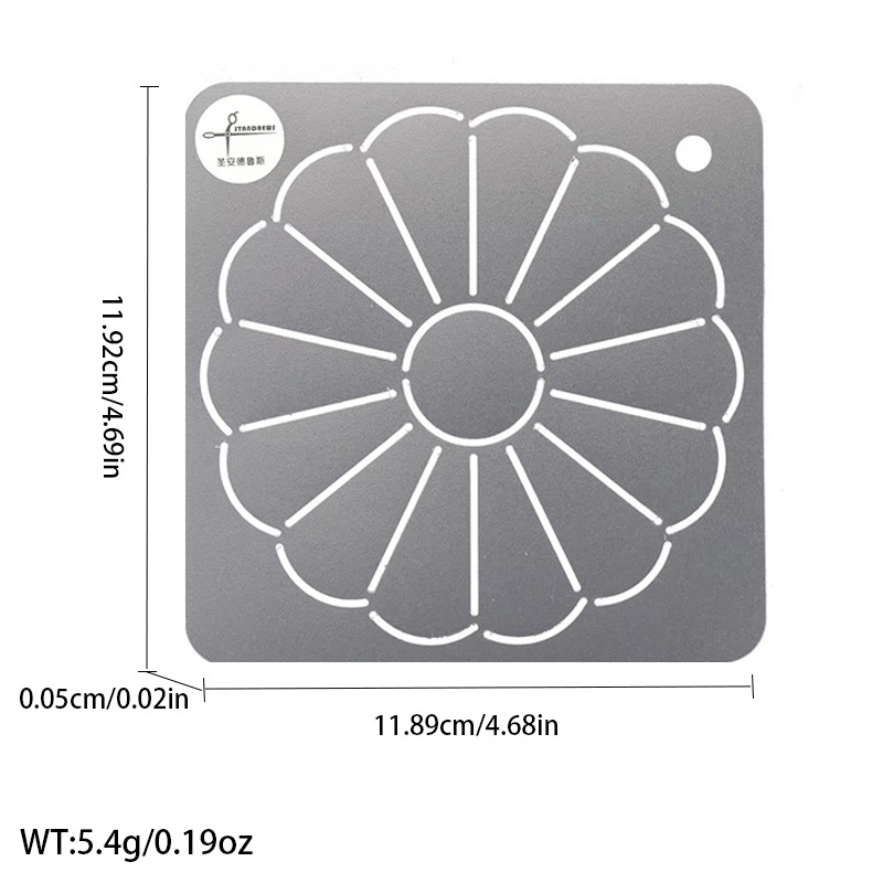 Línea presionando Plantilla de bordado plantilla patrón de ciruela bambú acolchado tablero de dibujo plantilla de bordado herramienta de patchwork