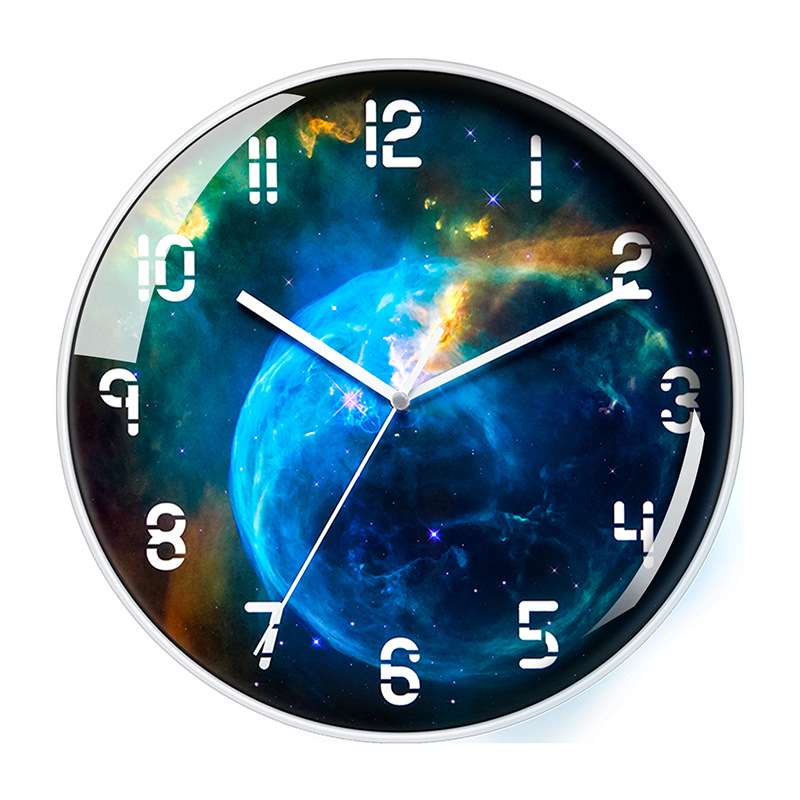 Venta de liquidación de reloj silencioso para sala/hogar (8-12 pulgadas), reloj de pared simple de moda sin perforación, venta al por mayor