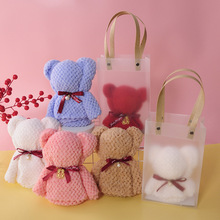 小熊毛巾结婚伴手礼毛巾熊喜铺回礼造型实用小礼品手提袋创意礼物