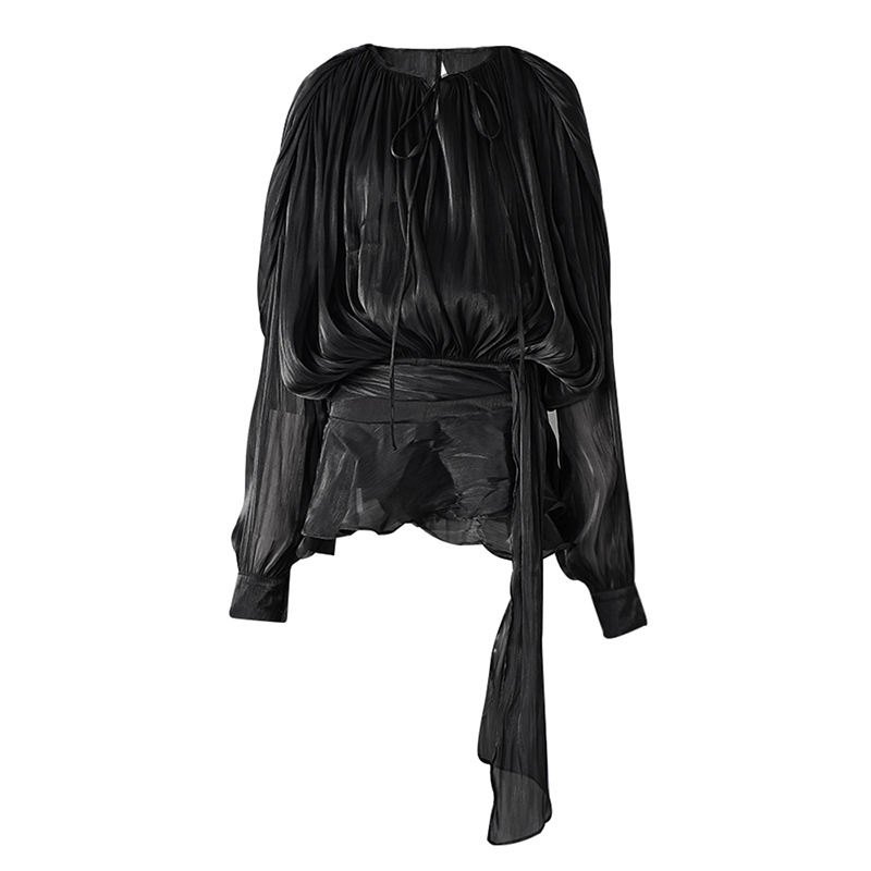 Sexy Sweet Chic Long Sleeve Wrap Tie Dress With High Waist Slit Skirt & Leggings Set - V Neck Ruffle Hem Casual Outfit For Women_ecoleips.com