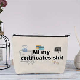 跨境热卖化妆包，厂家供货，diy制定图片文字，印刷证件字母洗漱