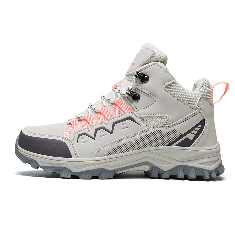 Zapatos de montaña al aire libre de explosión transfronteriza, zapatos de montaña antideslizantes y resistentes al desgaste para hombres, zapatos de montaña de montaña de fondo, amortiguación transpirable, ligera