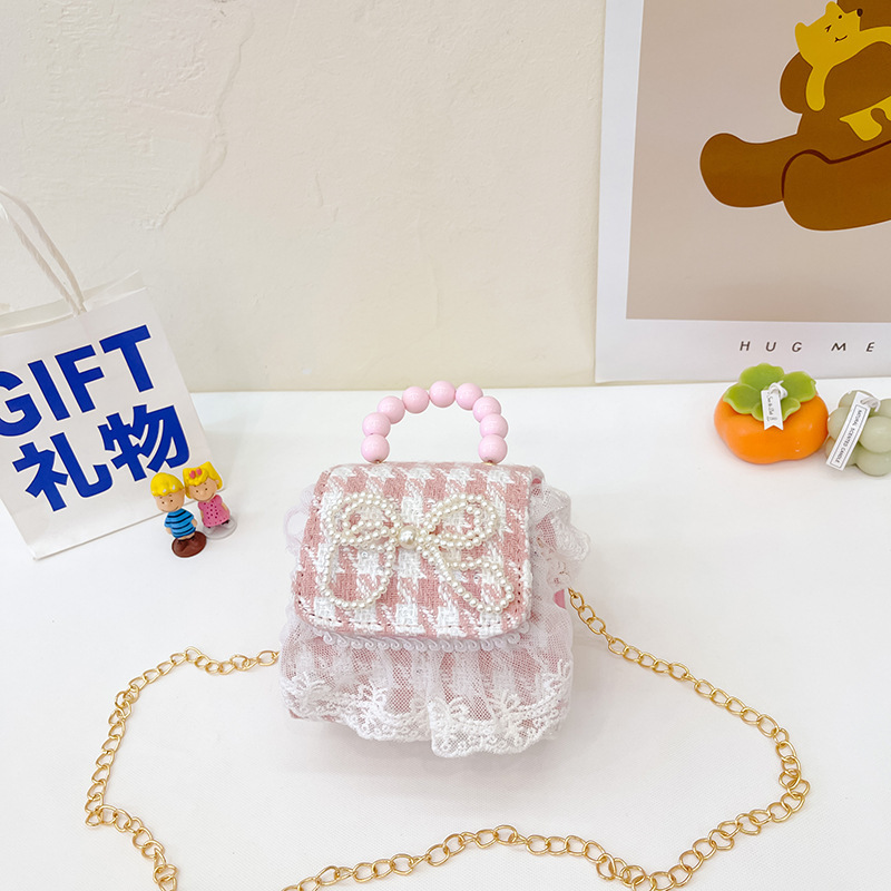 Estilo coreano princesa bolsa de mensajero mini bebé estilo occidental Chanel estilo cadena bolsa pequeña bolsa cuadrada conejito de dibujos animados bolsa de hombro