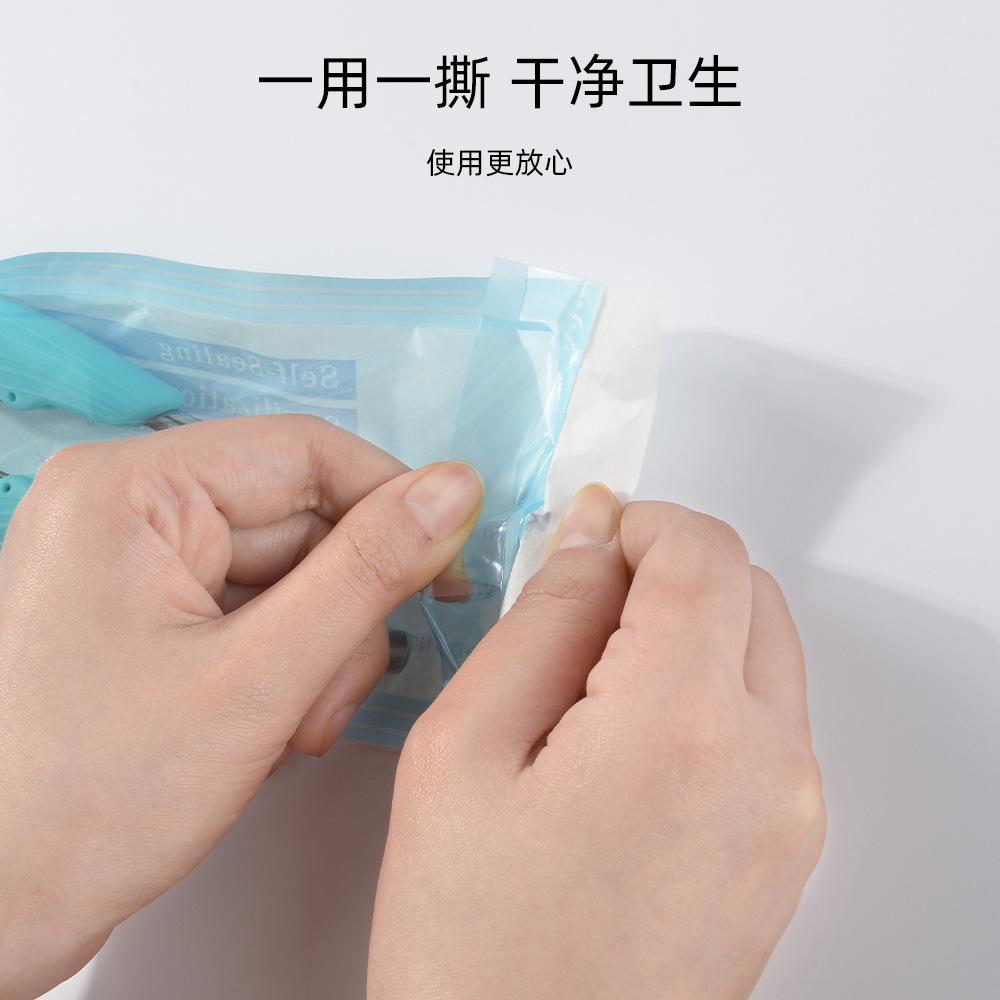 Desechable de uñas bolsa de desinfección auto-Sellado bolsa de embalaje bolsa de almacenamiento kit piel muerta tijeras pinzas cepillo de polvo bolsa de sellado