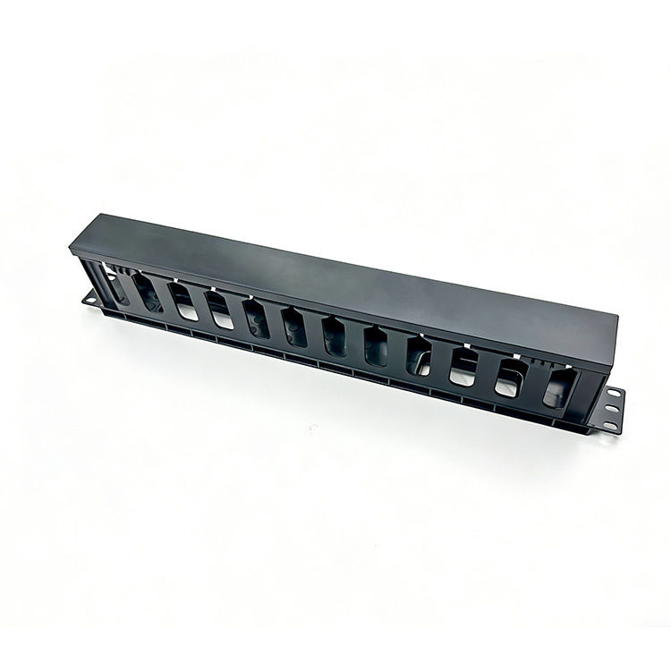 1U 19-Inch 12-Gear 24-Port Plastic Cable Organizer Network Cable Manager Network Cabinet Cable Management Rack 1U 19-Inch 12-Gear 24-Port Plastic Cable Organizer Network Cable Manager Network Cabinet Cable Management Rack