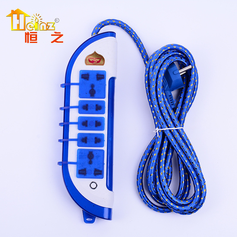 刀形 船形 带安全盖插排接线板 PVC工程地拖防压 包软胶插座